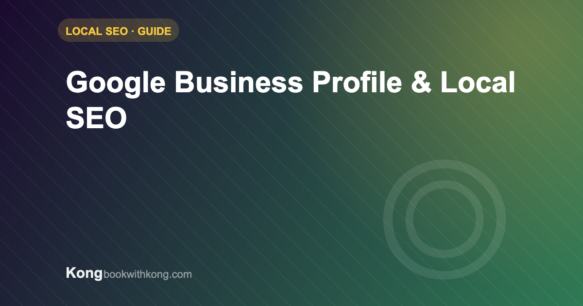 Google Business Profile and local SEO for tour operators