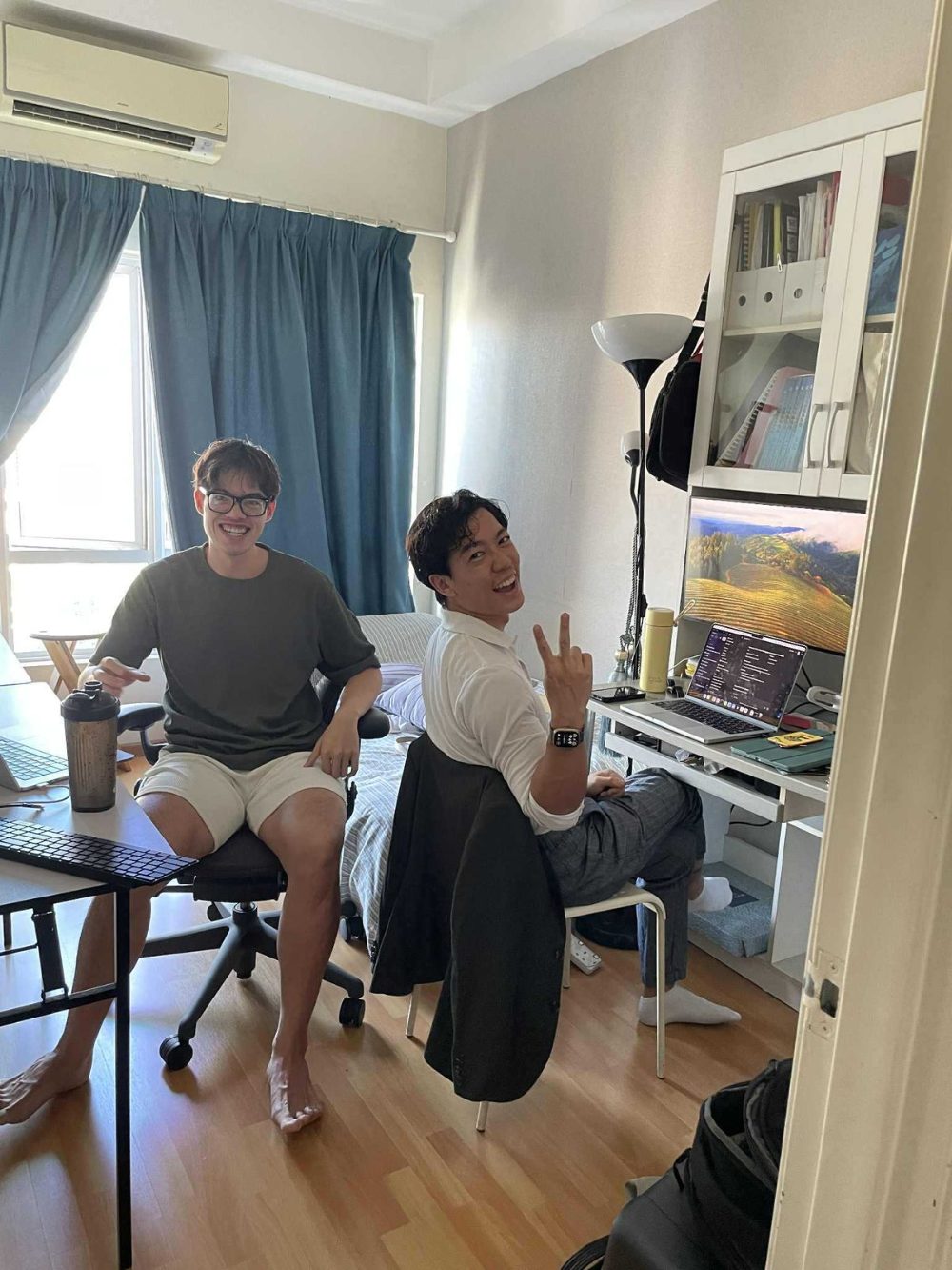 Blake and Zack, the founders of Kong, working from their Kuala Lumpur office